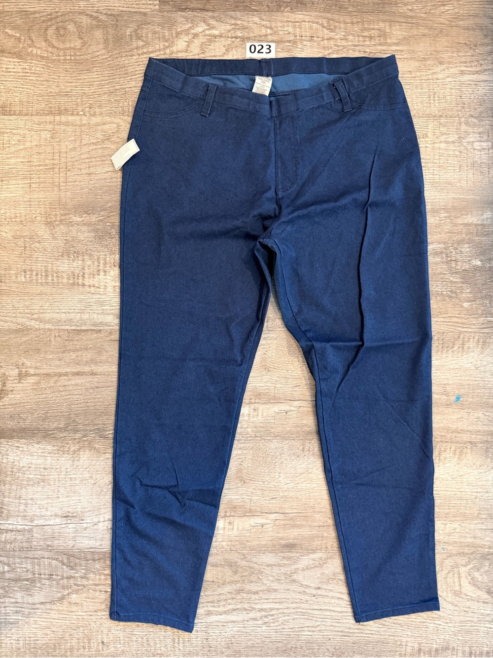 Women's Navy Stretch Casual Pants